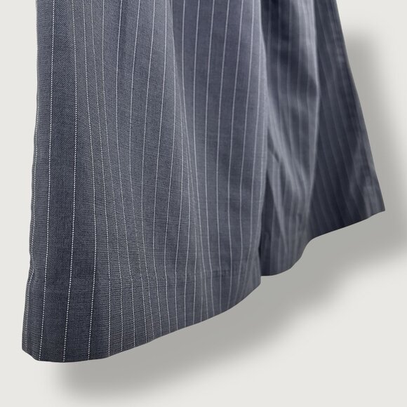 GLASSONS | 10 | High-Waisted Pinstripe Pants | Grey | Classic | Office | Basics - Picture 9 of 16
